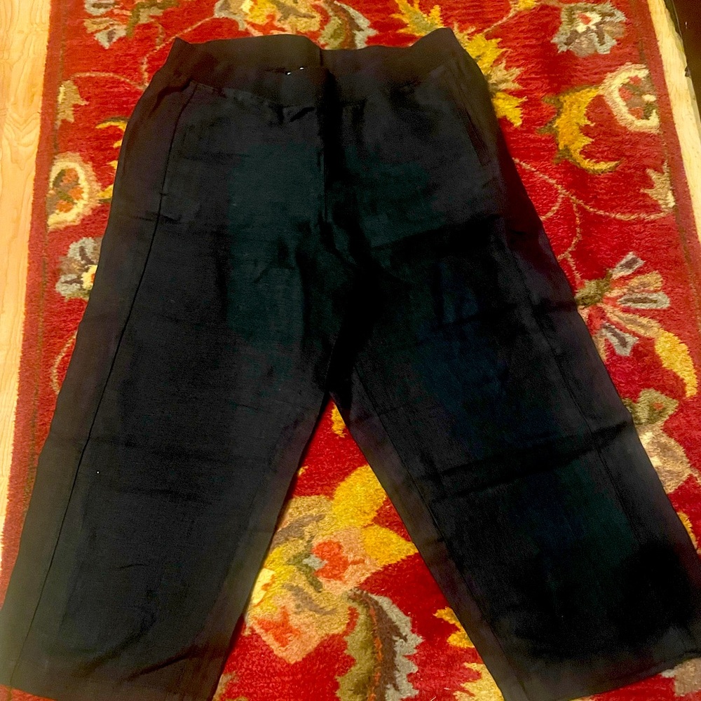 Women linen pull on pants